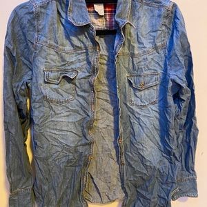 pure denim and plaid flannel